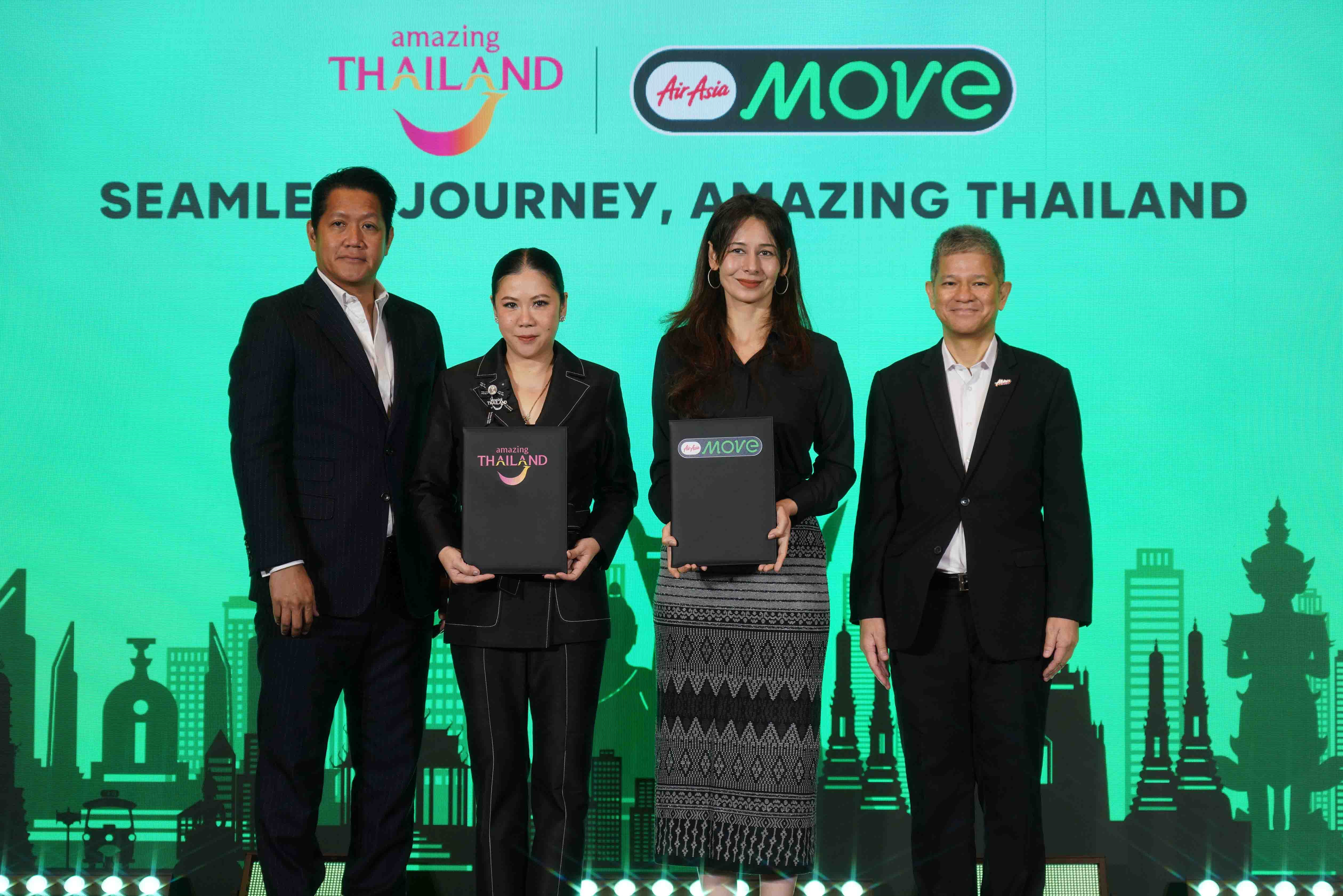 ททท. ผนึกกำลัง  AirAsia MOVE เปิดมิติใหม่การท่องเที่ยวไทย เชื่อมต่อนักเดินทางทั่วโลกสู่ Amazing Thailand อย่างไร้รอยต่อ