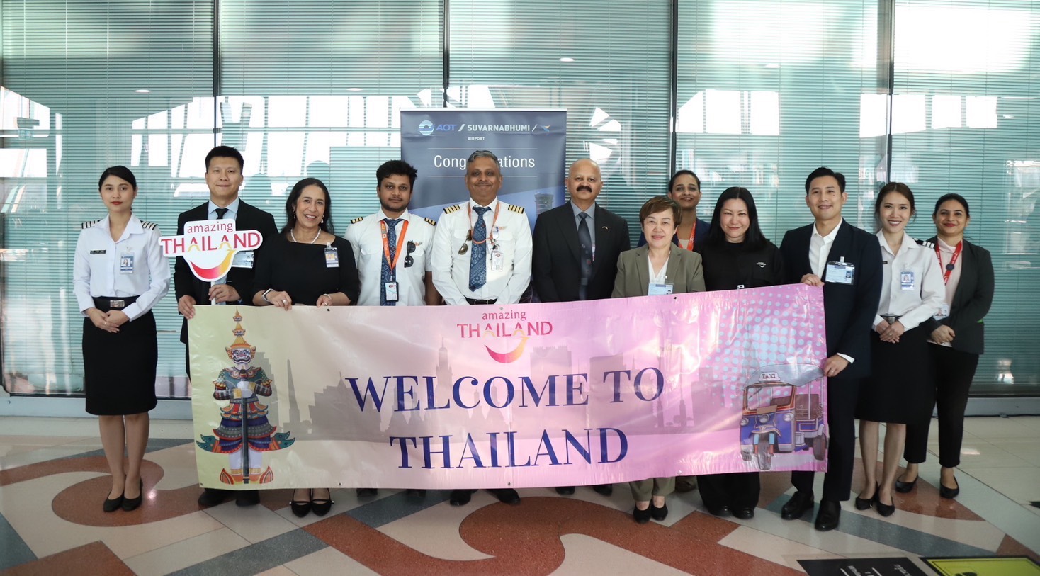 ททท. ต้อนรับเที่ยวบินปฐมฤกษ์ Air India Express เส้นทางวิสาขปัตนัม–กรุงเทพฯ หนุนเป้าหมายนักท่องเที่ยวอินเดีย 2.5 ล้านคนในปี 2569